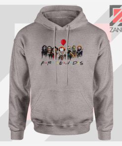 Icons Horror Friends Grey Hoodie