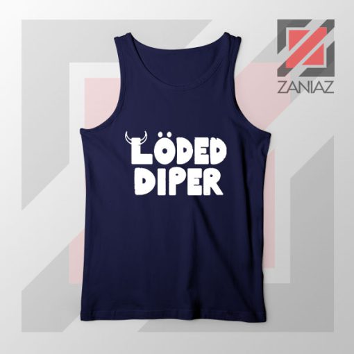 Loded Diper Music Group Navy Blue Tank Top