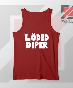 Loded Diper Music Group Red Tank Top