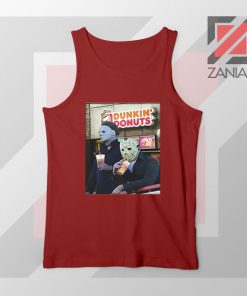 Michael Myers Donuts Red Tank Top