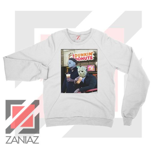 Michael Myers Donuts White Sweatshirt