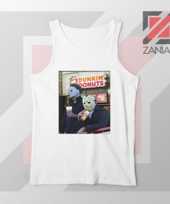 Michael Myers Donuts White Tank Top