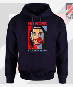 No More Stolen Sisters Art Navy Blue Hoodie