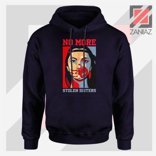 No More Stolen Sisters Art Navy Blue Hoodie