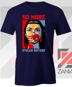 No More Stolen Sisters Art Navy Blue Tee