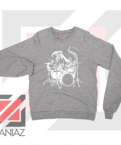 Octopus Drummer Sport Grey Sweatshirt