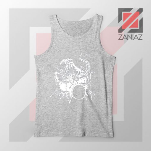 Octopus Drummer Sport Grey Tank Top