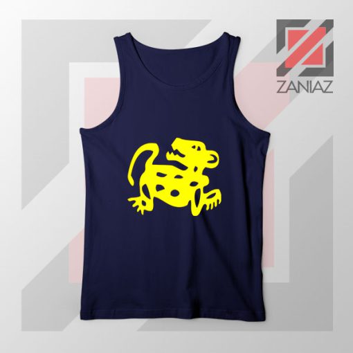 Red Jaguar TV Game Symbol Navy Blue Tank Top