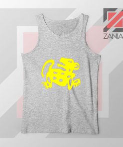 Red Jaguar TV Game Symbol Sport Grey Tank Top