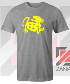 Red Jaguar TV Game Symbol Sport Grey Tshirt