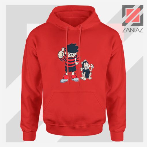 Save Gnasher Cartoon Design Red Hoodie