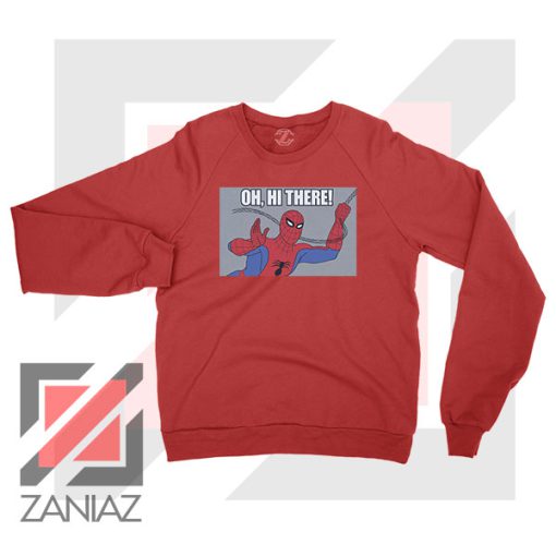 Spider Man Superhero Swinging Red Sweater