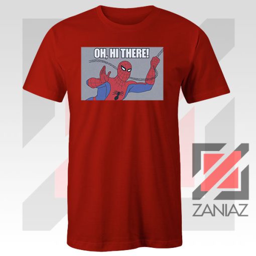 Spider Man Superhero Swinging Red Tshirt