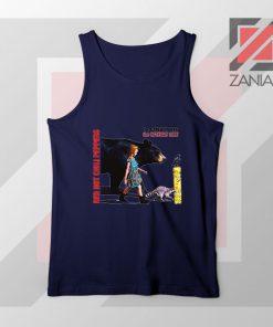 The Getaway Album Design Navy Blue Tank Top