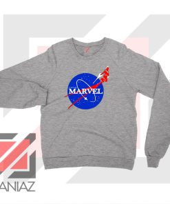 The Marvels 2 Nasa Logo Parody Sport Grey Sweater