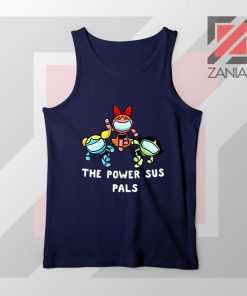 The Power Sus Girls Parody Navy Tank Top