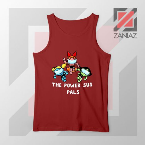 The Power Sus Girls Parody Red Tank Top