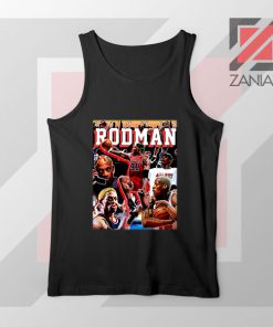 The Worm NBA Player Black Tank Top