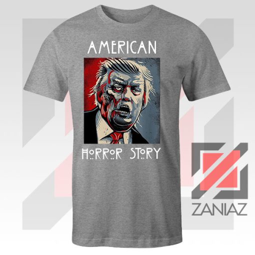 Trump Horror Story Sport Grey Tee