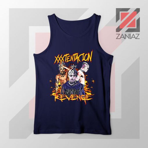 XXXtentacion Revenge Navy Tank Top