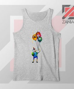 Adventure Time Birthday Balloons Sport Grey Tank Top