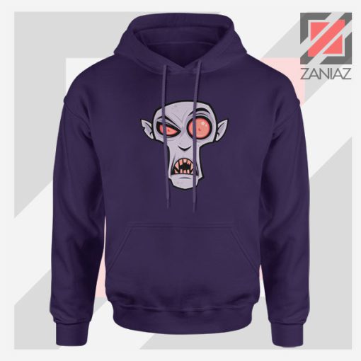 Count Dracula Ghotic Halloween Navy Blue Hoodie