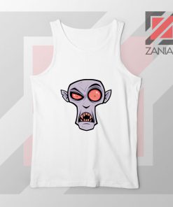 Count Dracula Ghotic Halloween White Tank Top