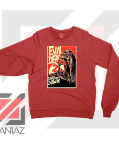 Evil Dead 2 Skeleton Horror Red Sweater