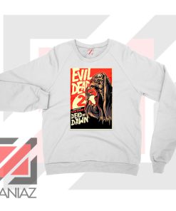 Evil Dead 2 Skeleton Horror White Sweater