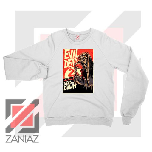 Evil Dead 2 Skeleton Horror White Sweater