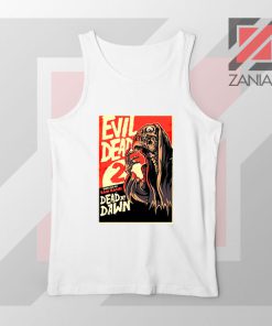 Evil Dead 2 Skeleton Horror White Tank Top