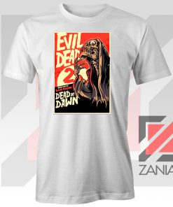 Evil Dead 2 Skeleton Horror White Tee