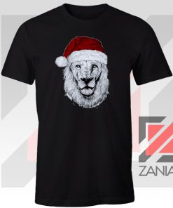 Father Christmas Lion Black Tee