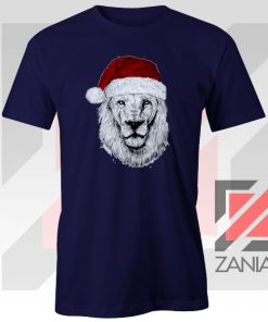 Father Christmas Lion Navy Blue Tee