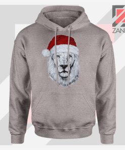 Father Christmas Lion Sport Grey Hoodie