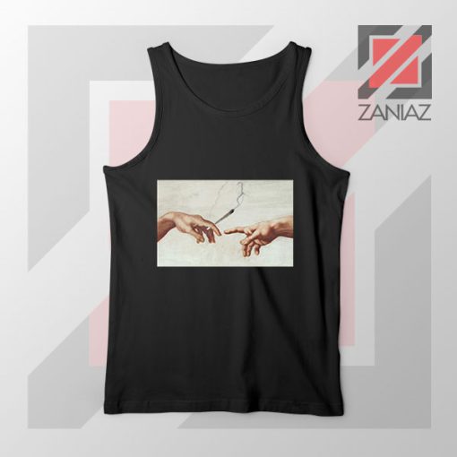 God Giving to Adam Design Tank Top