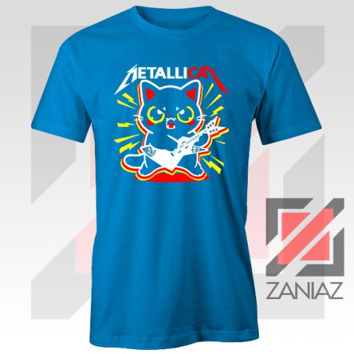 Metallicat Animal Band Blue Tshirt