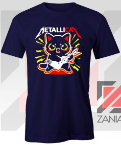 Metallicat Animal Band Navy Blue Tshirt