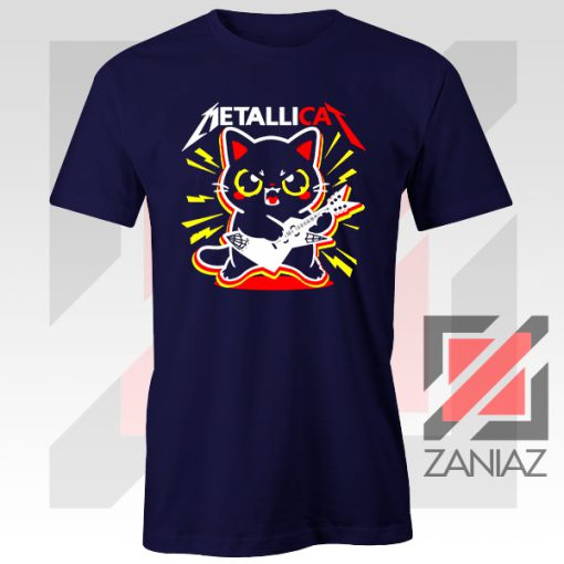 Metallicat Animal Band Navy Blue Tshirt