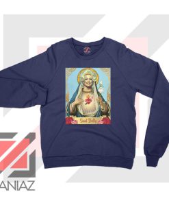 Saint Dolly Parton Graphic Navy Blue Sweatshirt