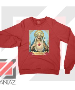 Saint Dolly Parton Graphic Red Sweatshirt