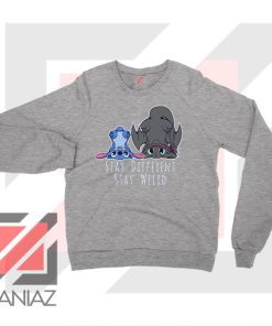 Stay Weird Lilo And Stitch Sport Grey Sweatshirt