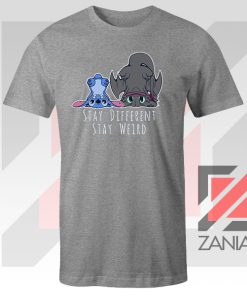 Stay Weird Lilo And Stitch Sport Grey Tee