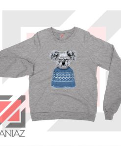 Winter Koala Christmas Sport Grey Sweater