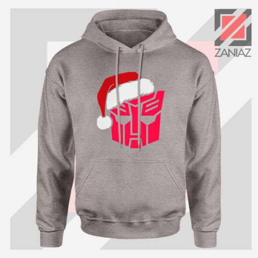 Autobot Santa Graphic Sport Grey Hoodie