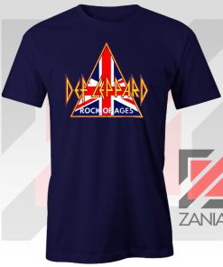 Def Leppard Rock of Age Navy Blue Tee