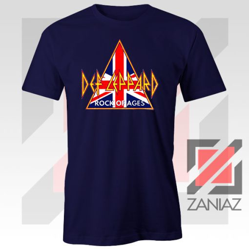 Def Leppard Rock of Age Navy Blue Tee