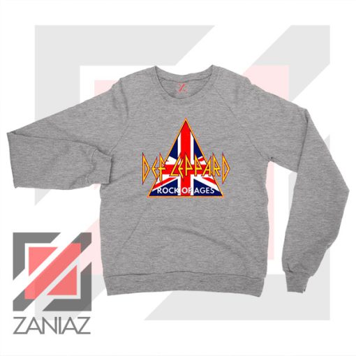 Def Leppard Rock of Age Sport Grey Sweater