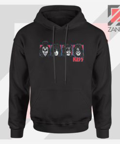 Faces Kiss Rock Band Black Hoodie