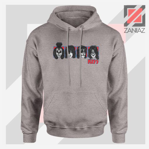 Faces Kiss Rock Band Sport Grey Hoodie